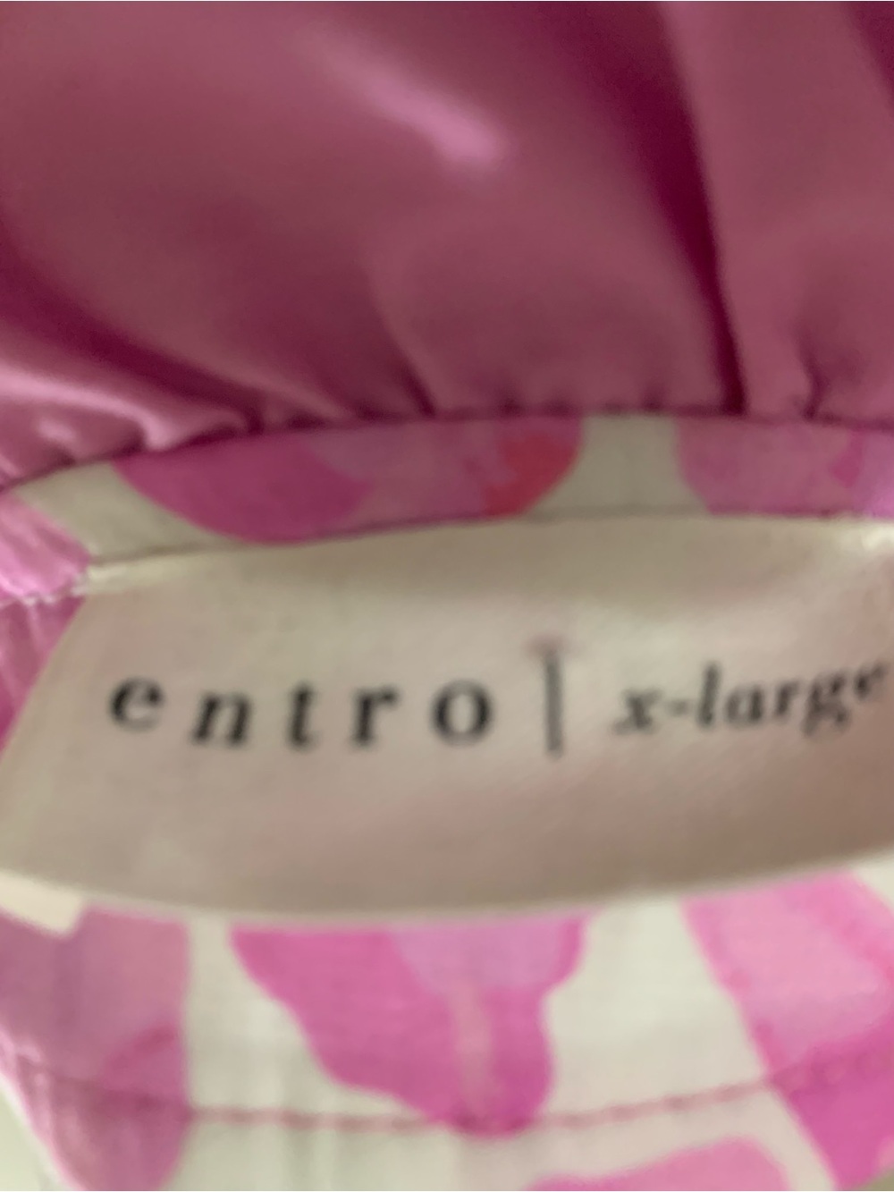 entro Pink and White Floral Ruffle Blouse - Picture 3 of 3
